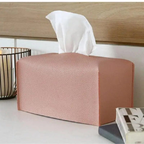 SearchFindOrder Pink L Leather Tissue Box Case