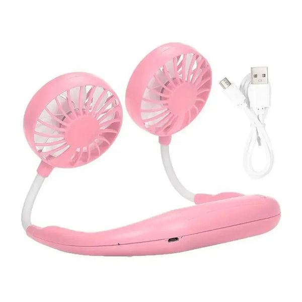 SearchFindOrder Pink Mini USB Portable Neck Fan