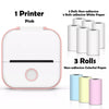 SearchFindOrder Pink-Plus 9 Roll Set / CN Portable Mini Wireless Thermal Pocket Printer