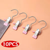 SearchFindOrder pink Stainless Steel 10 Pack Versatile Laundry Clips