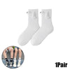 SearchFindOrder Playful Magnetic Gaze Harmony Socks Black & White Edition