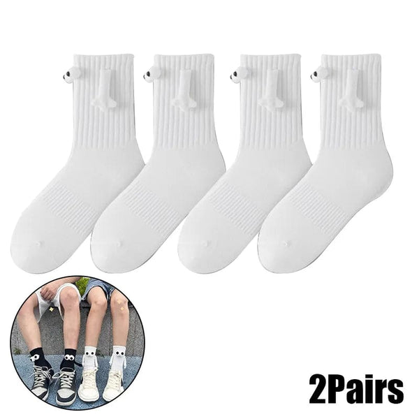 SearchFindOrder Playful Magnetic Gaze Harmony Socks Black & White Edition