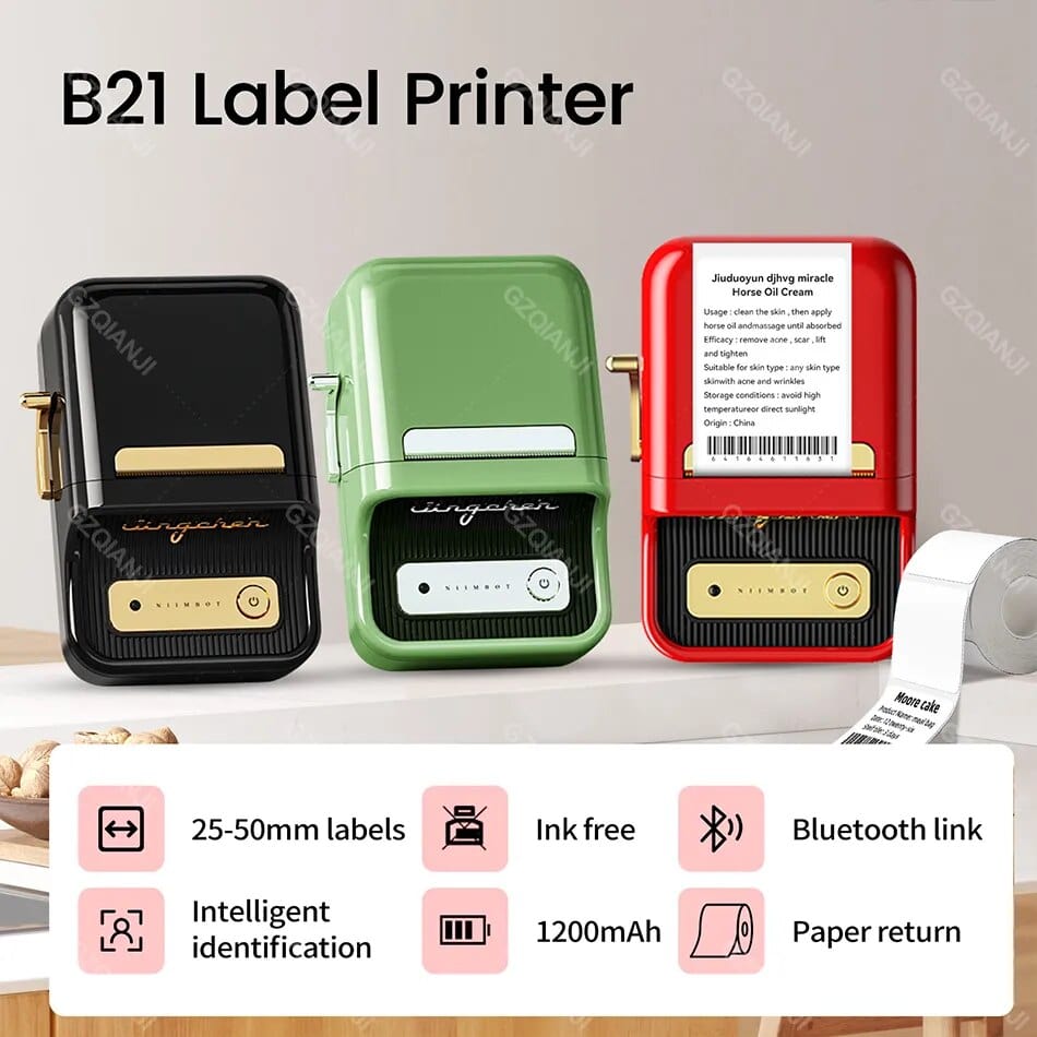 B21 Label Printer Tutorial - How to use B21 label maker & NIIMBOT