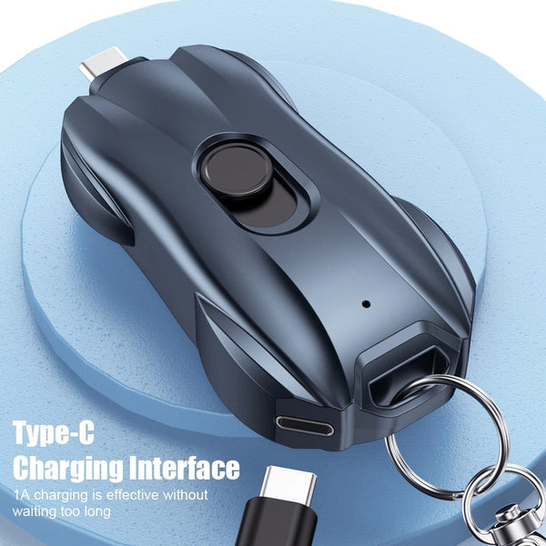 SearchFindOrder Portable 1500mAh Compact Power Bank Keychain Charger for iPhone & Samsung