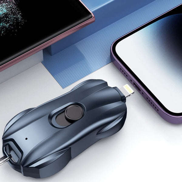 SearchFindOrder Portable 1500mAh Compact Power Bank Keychain Charger for iPhone & Samsung