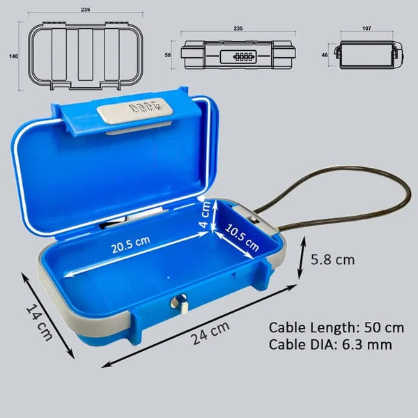 SearchFindOrder Portable Beach Safe Lock Box