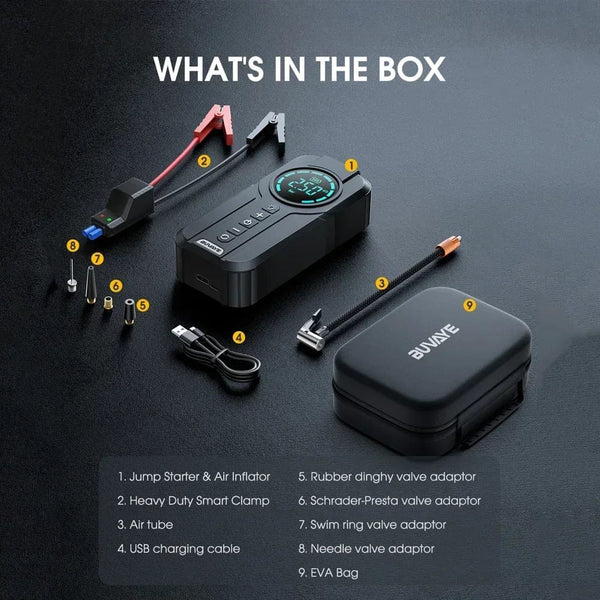 SearchFindOrder Portable Car Jump Starter Air Pump