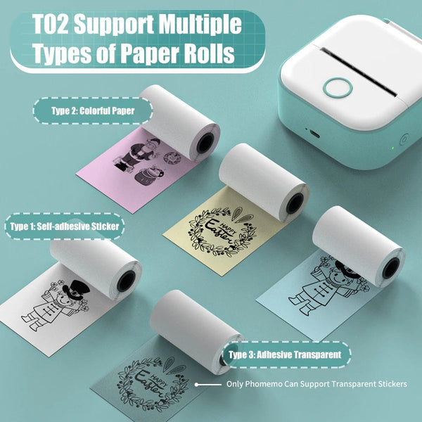 SearchFindOrder Portable Mini Wireless Thermal Pocket Printer