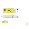 SearchFindOrder Portable Universal Sockets with USB Charger Outlet US/EU/UK