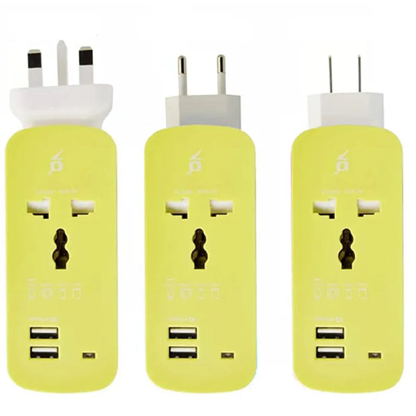 SearchFindOrder Portable Universal Sockets with USB Charger Outlet US/EU/UK