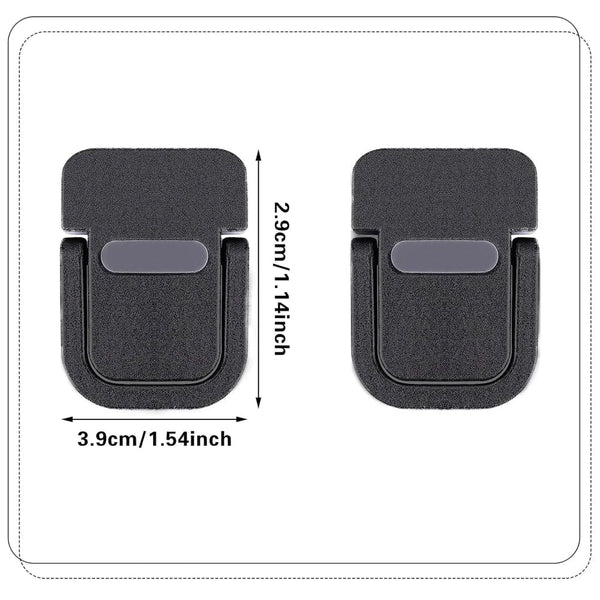 SearchFindOrder Portable Zinc Alloy Laptop Elevation Stand, Mini Self-Adhesive Invisible Computer Keyboard Feet for Desk, Compatible with MacBook