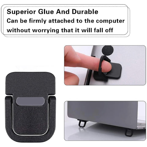 SearchFindOrder Portable Zinc Alloy Laptop Elevation Stand, Mini Self-Adhesive Invisible Computer Keyboard Feet for Desk, Compatible with MacBook