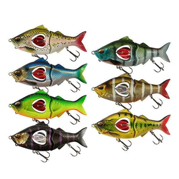 SearchFindOrder Propeller Glider Sinking Swimbait Fishing Lures - Metal Belly Blade Jerkbait Pesca