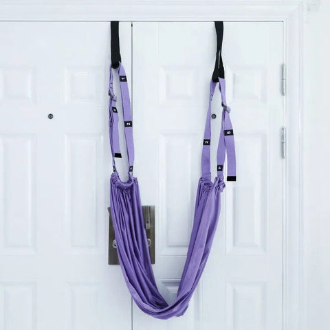 SearchFindOrder Purple Adjustable Anti-Gravity Aerial Yoga Hammock Swing Stretching Strap Gym Training Device
