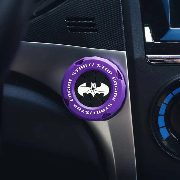 SearchFindOrder Purple and Black One-Key Engine Start/Stop Button Cover