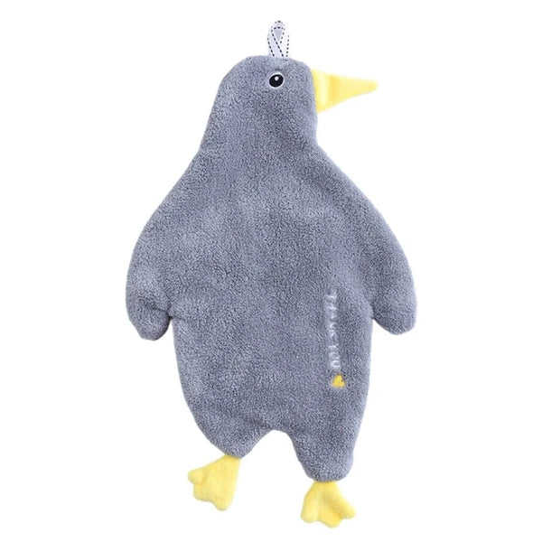 SearchFindOrder Purple Cartoon Duck Hanging Hand Towel