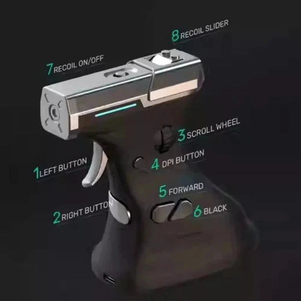 SearchFindOrder Real Recoil FPS Gaming Mouse