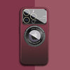 SearchFindOrder Red / For iPhone 12 Premium Glass Lens and Phone Case for iPhone 12/13/14 Pro Max, MagSafe Compatible, Frosted Back, Magnetic Protection