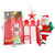 SearchFindOrder Red Ladder Festive Melody Santa Claus Ascender Electric Christmas Ornament for Tree Decore & 2024 New Year Cheer