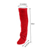 SearchFindOrder Red / One Size Fuzzy High Over Knee Socks