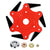 SearchFindOrder Red Precision-Cut Blades Weed Removal Brush Head