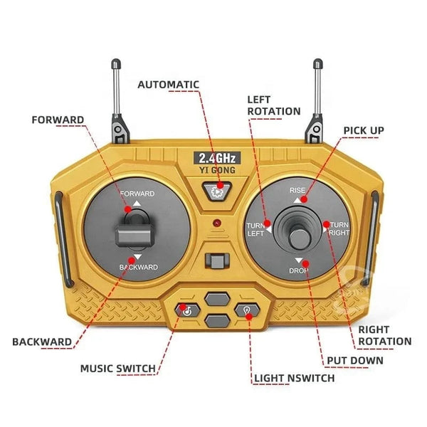 SearchFindOrder Remote Control Excavator Dump Truck