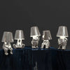 SearchFindOrder Resin LED Table Lamp Cartoon Thinker Design