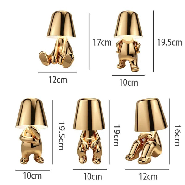 SearchFindOrder Resin LED Table Lamp Cartoon Thinker Design