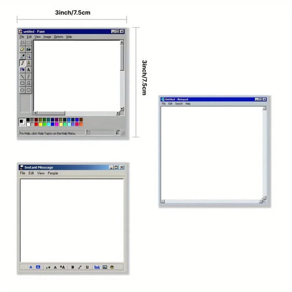 SearchFindOrder Retro Computer Sticky Notepad