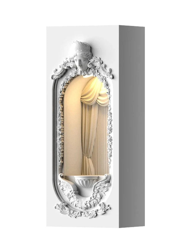 SearchFindOrder Rose Flower Corner-Embedded Wall Lamp