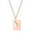 SearchFindOrder Rose gold / CN / 55cm Stainless Steel Love Letter Envelope Pendant Necklace