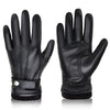 SearchFindOrder S169-1B / S Velvet Touch Winter Charm Leather Gloves Luxe Edition