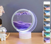 SearchFindOrder Semi-circular-Purple 3D Sandscape Table Lamp