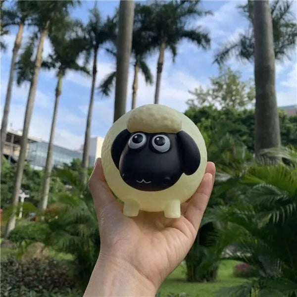 SearchFindOrder Sheep 3D Glass Mug Whimsical 300ml Animal Expression Cup for Kids