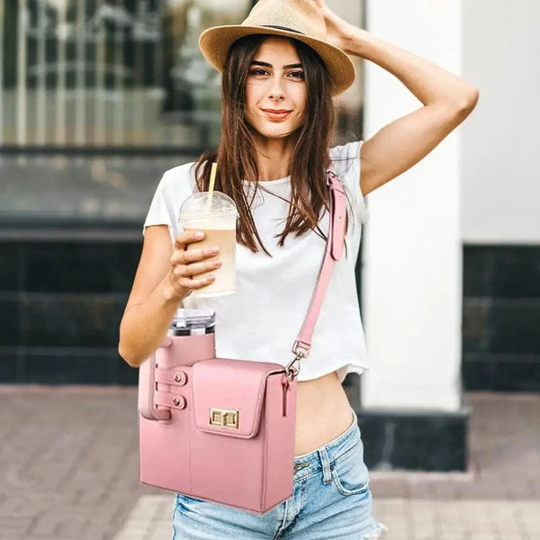 SearchFindOrder Shoulder Bag With Bottle Water Holder