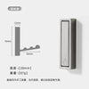 SearchFindOrder Silver-B Hidden Stainless Steel Folding Wall Hook