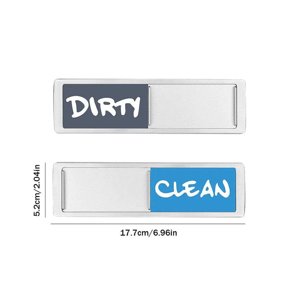 SearchFindOrder Silver Blue Gray Magnetic Dishwasher Indicator Sticker
