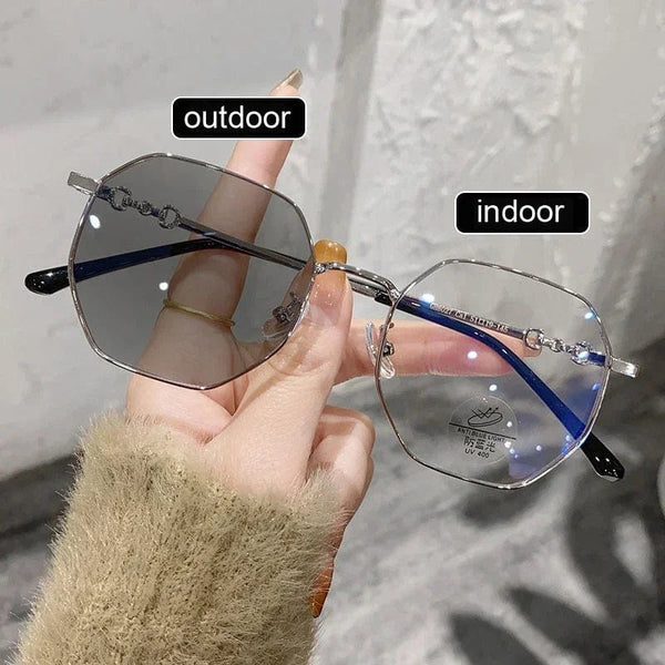 SearchFindOrder silver-grey / 0(anti-blue) Color Changing Fashion Eyeglasses