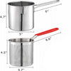 SearchFindOrder Silver Kitchen Deep Frying Pot 304 Stainless Steel