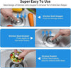 SearchFindOrder Silver Stainless Steel Kitchen Sink Strainer and Pop-Up Stopper