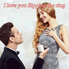 SearchFindOrder Silver Steel Alloy Love You Ring