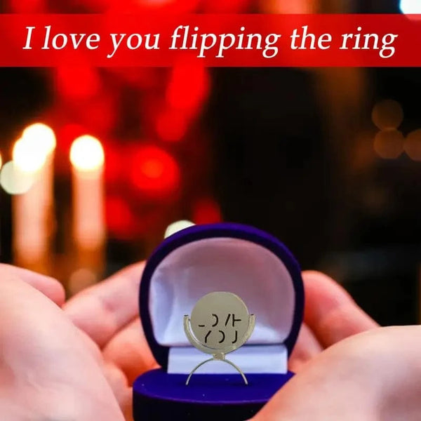 SearchFindOrder Silver Steel Alloy Love You Ring