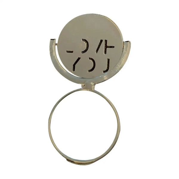 SearchFindOrder Silver Steel Alloy Love You Ring