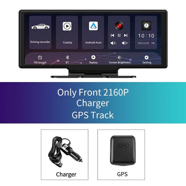 SearchFindOrder Single Len - GPS / With 64GB Card Drive Sync 4K Dual-Cam Car DVR