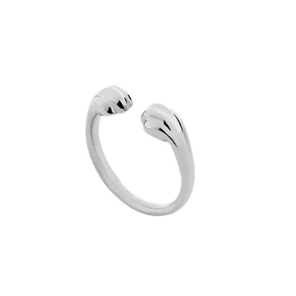 SearchFindOrder Sliver Cute Cat Paw Print Ring
