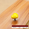SearchFindOrder SmallYellow Heartfelt Ceramic Cabinet, Drawer and Toilet Knob A Creative Touch for Your Home, Apartment, or Hotel Furniture