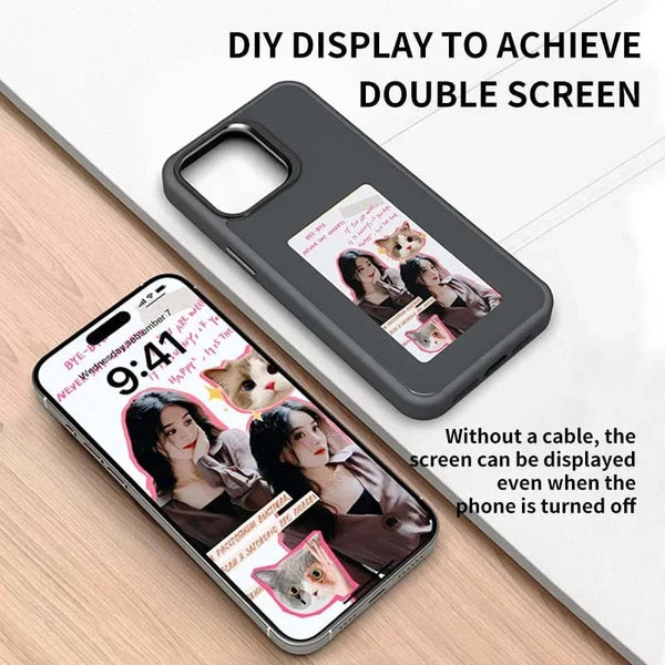 SearchFindOrder Smart Silicone Phone Case with E-Ink Screen