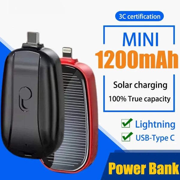 SearchFindOrder Solar Power Bank Mini Portable Charger