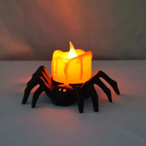 SearchFindOrder Spooky Glow Halloween Spider Candlelight Delight