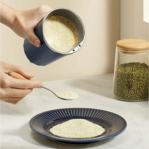 SearchFindOrder Stainless Steel Electric Kitchen Grinder for Nuts, Beans, and Grains